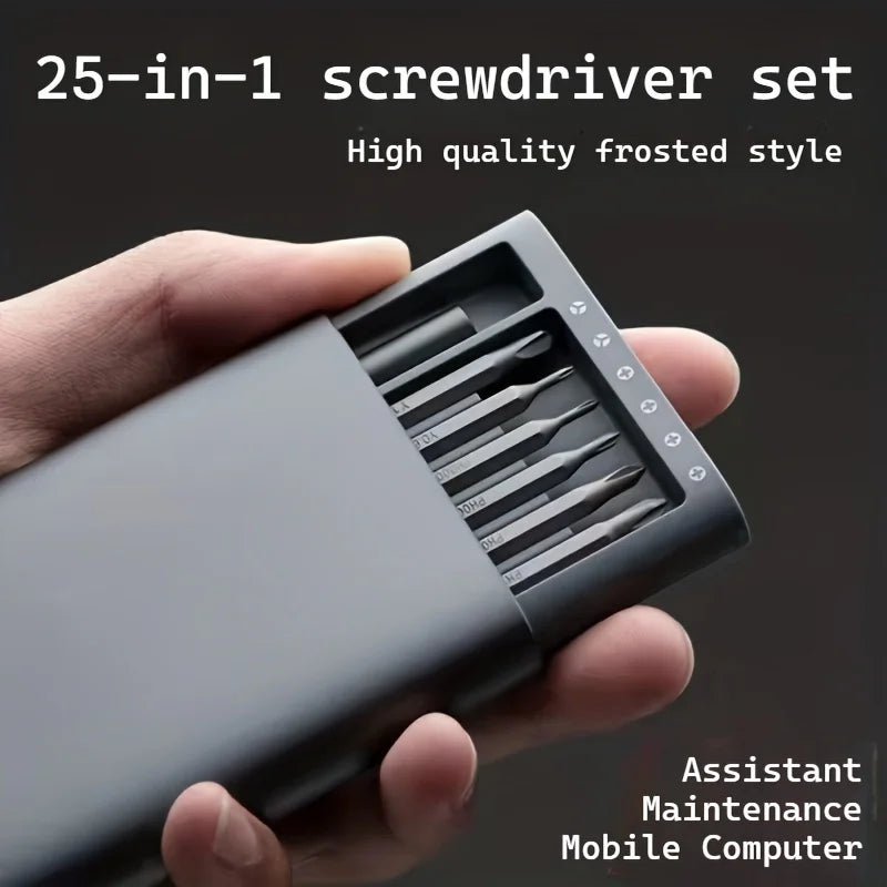 25-in-1 Mini Precision Screwdriver Set – Flat & Phillips for Electronics & DIY