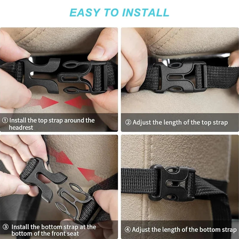 1/2PCS Car Seat Storage Bag Waterproof Durable Oxford Fabric with Touch Screen Tablet Holder Anti-Kick Seat Back Bag Auto Parts