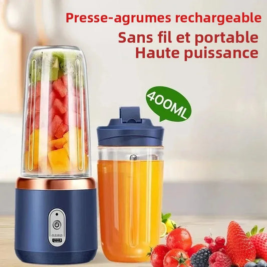 Portable USB Electric Blender & Juicer Cup – 400ml Smoothie Maker
