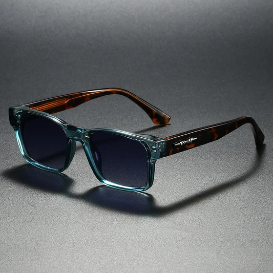 Square Polarized Sunglasses – Metal Frame UV400 Unisex Outdoor Travel Eyewear