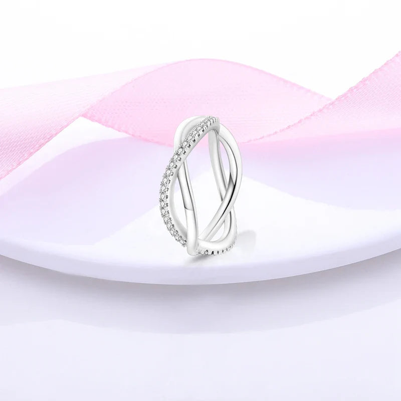 925 Silver Zircon Star Geometric Ring – Romantic Engagement Jewelry