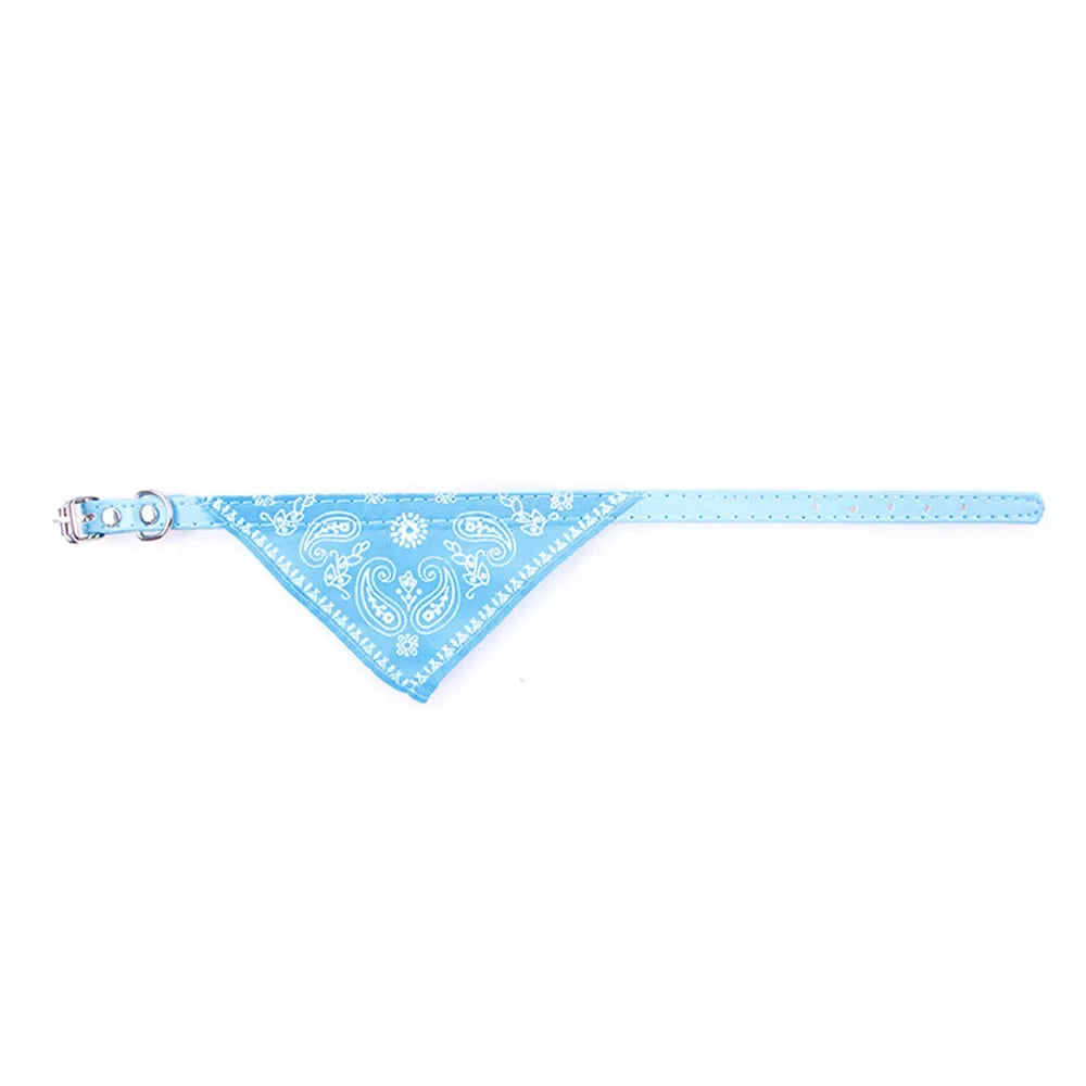 Cute Printed Pet Bandana Collar – Adjustable Triangle Scarf for Kittens & Small Dogs