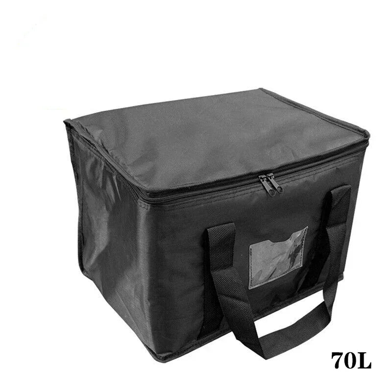 16L-70L Insulated Thermal Tote Bag Big Storage Cooler Delivery Zipper Thermal Case Picnic Camping Tin Foil Food Bags