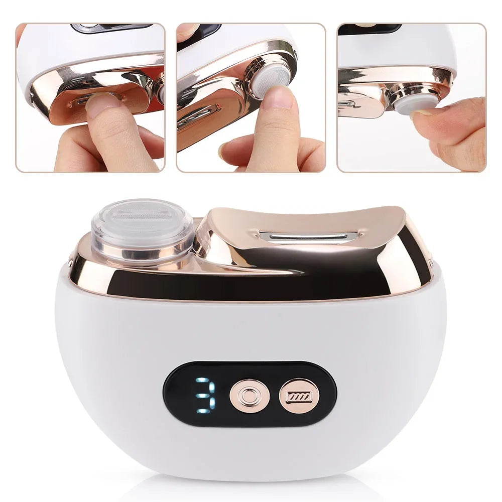 Multifunctional Electric Nail Clipper Anti Splash Nail Trimmer Portable 2 In 1 Manicure Pedicure Cutter For Baby Adults