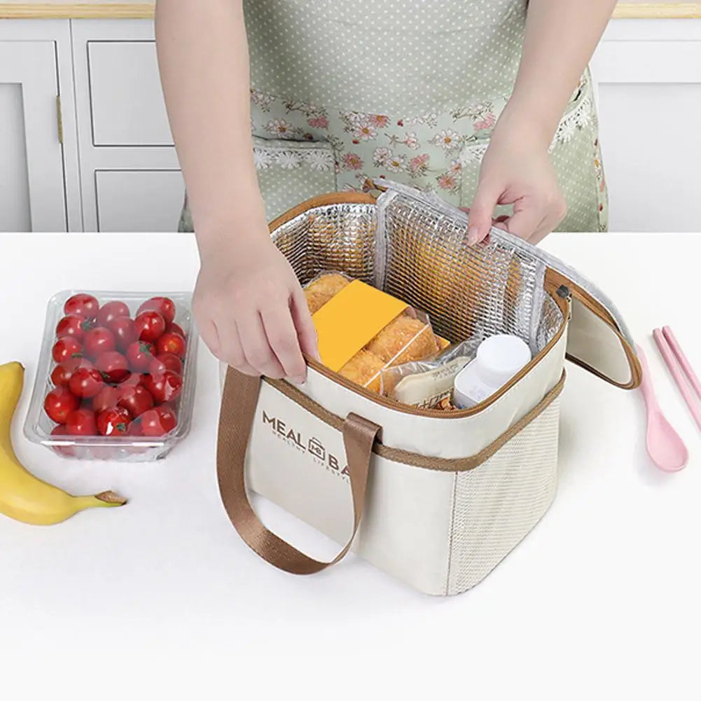 Large Insulated Lunch Tote Bag – Thermal Bento Cooler for Work, School & Picnic