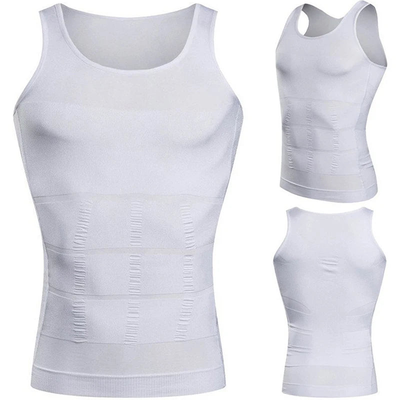 Men's Slimming Compression Vest – Body Shaper Corset Shirt for Tummy & Waist Control