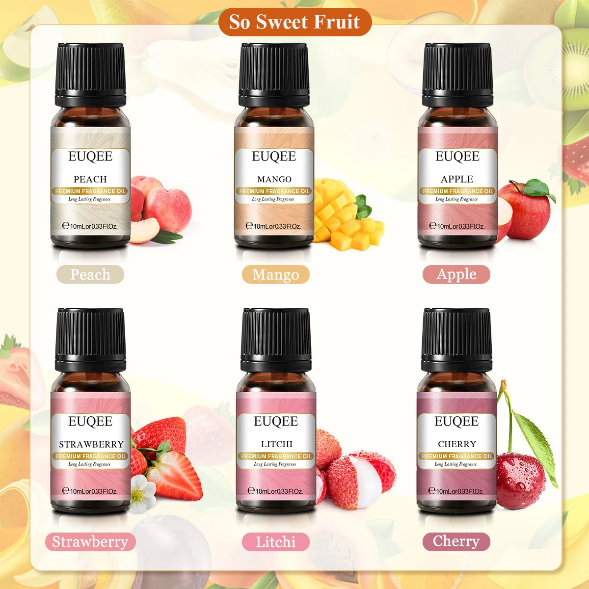 6-Piece Fragrance Oil Gift Kit – Coffee, Bakery, Harvest Spice & Forest Aroma Oils