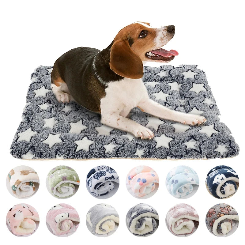 Flannel Pet Sleeping Mat & Sofa Bed – Soft Winter Blanket for Dogs & Cats