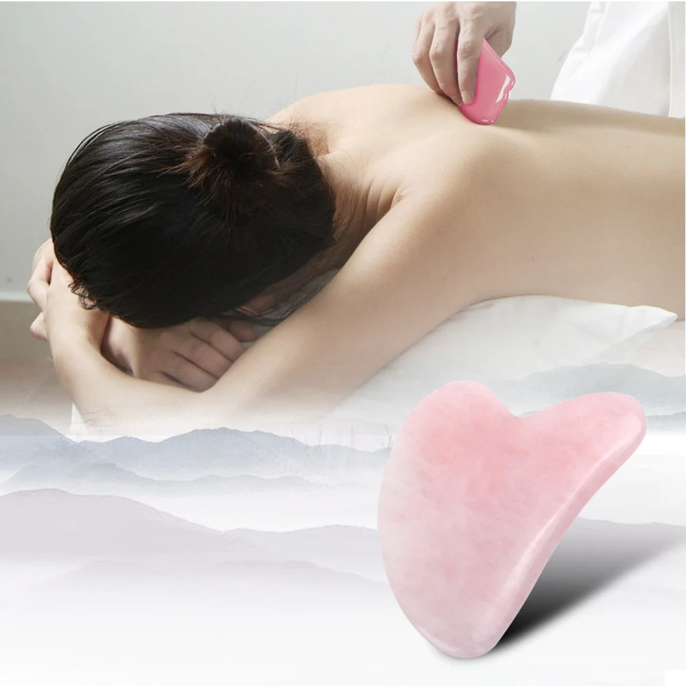 Jade Face Gua Sha Scraping Tool – Facial Massage for Skin Firming & SPA Care