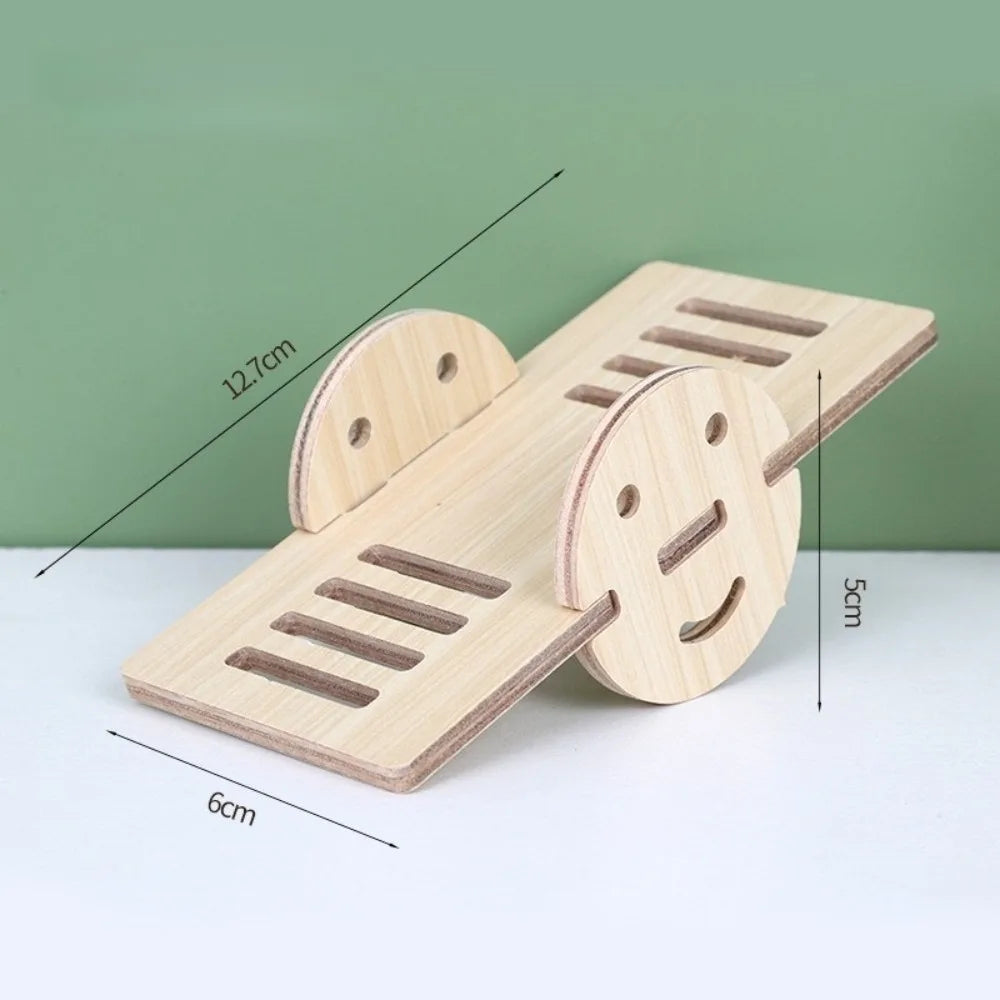 New Wooden Hamster Villa Chewable Easy to Install Platform House Durable Cage Accessories Hamster Climb Pet Supplies