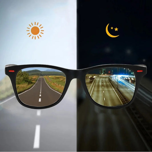 Night Vision Polarized Sports Sunglasses – UV400 Day & Night Driving Goggles