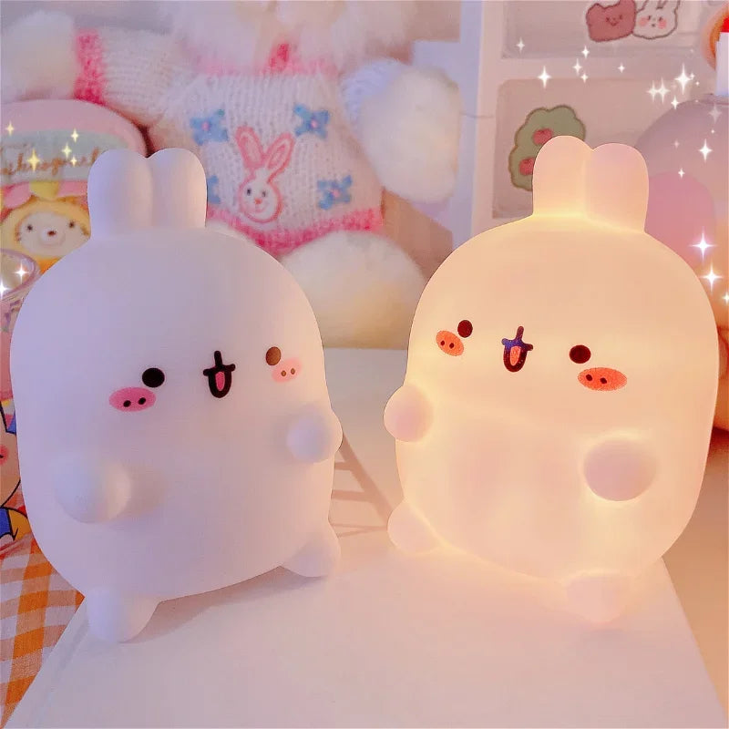 Rabbit Night Light – LED Bedside Table Lamp for Bedroom Décor & Atmosphere