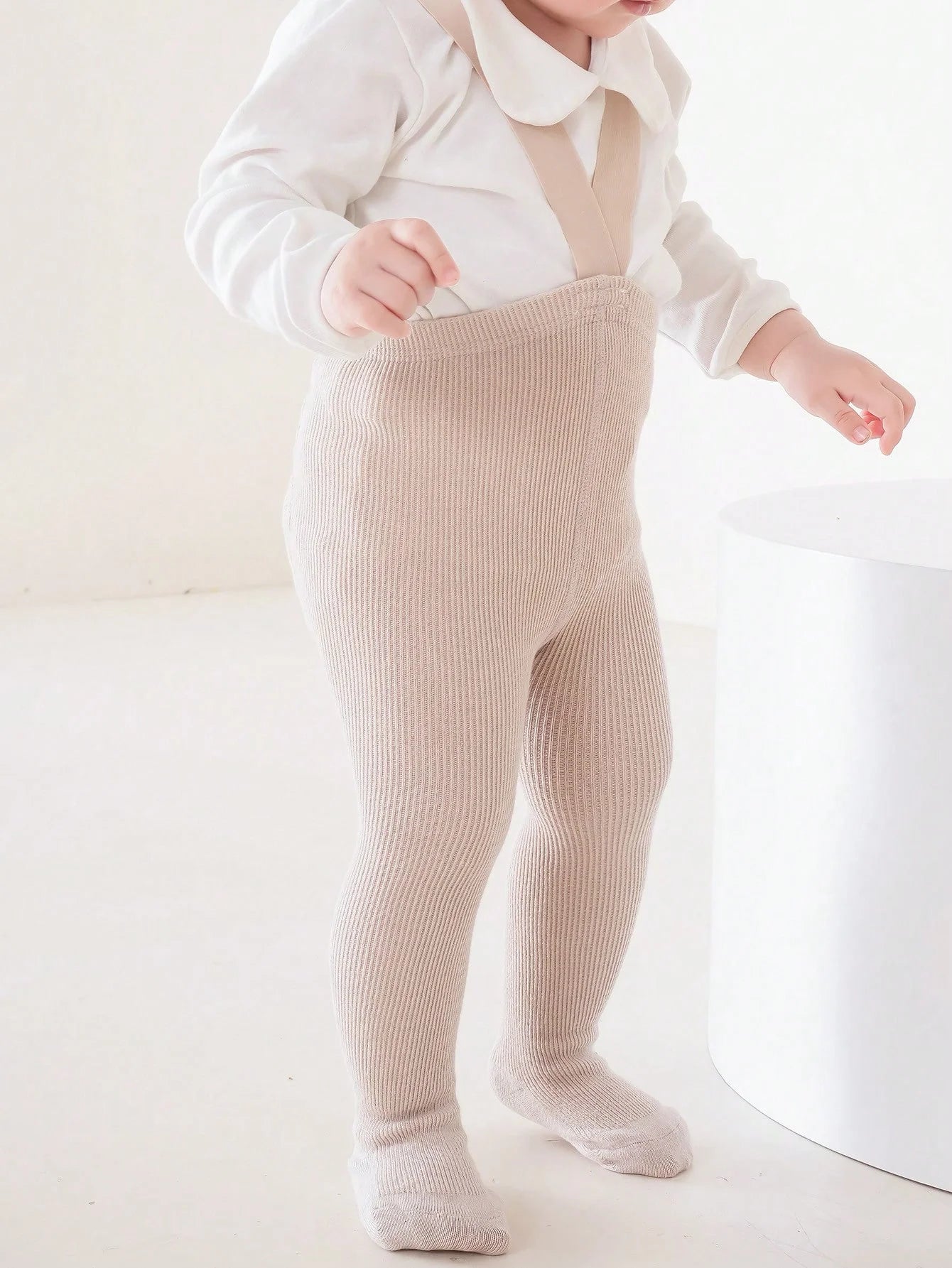 1Pcs Simple and Cute Baby Cotton Backstrap Leggings,Soft and Comfortable, Suitable for Babies Aged 6 to 36 Months for Daily Wear