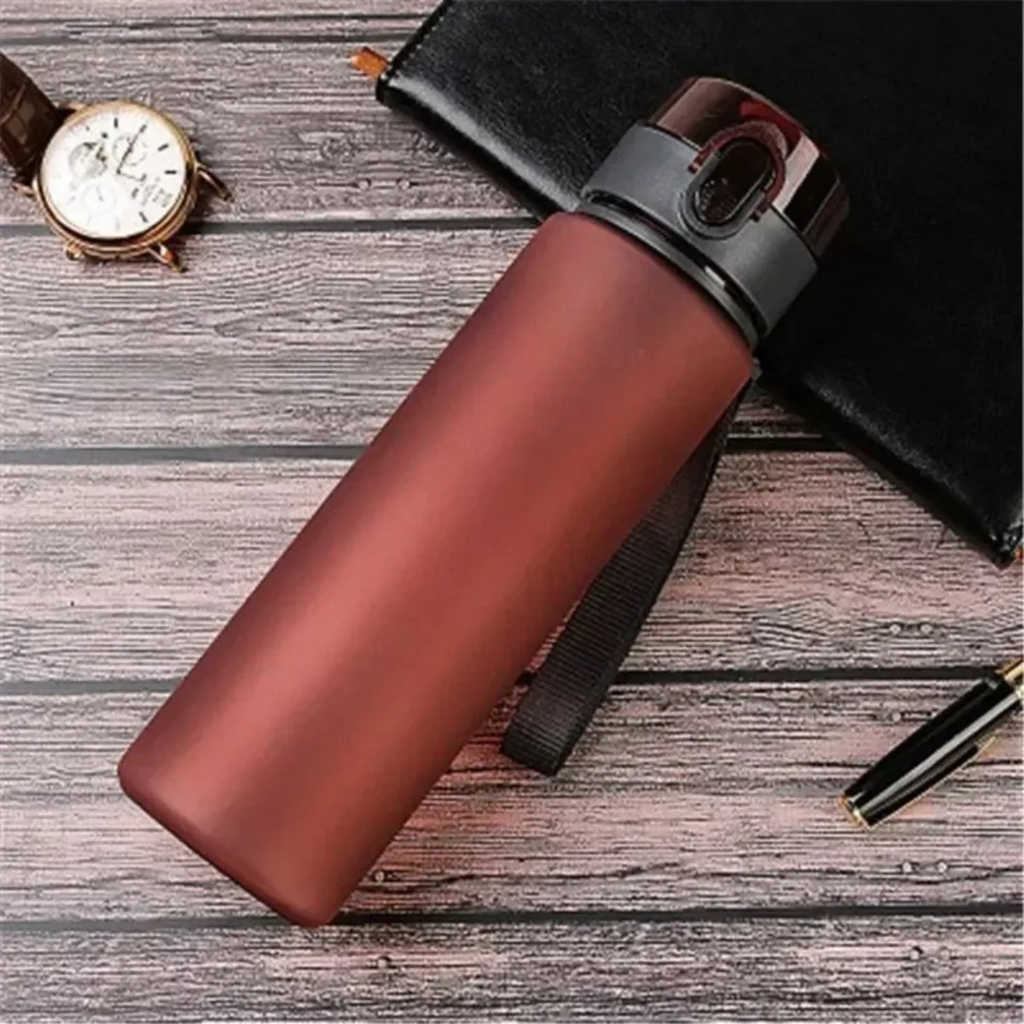 Leak-Proof BPA-Free Sports Water Bottle – 400ml & 560ml with Time Marker