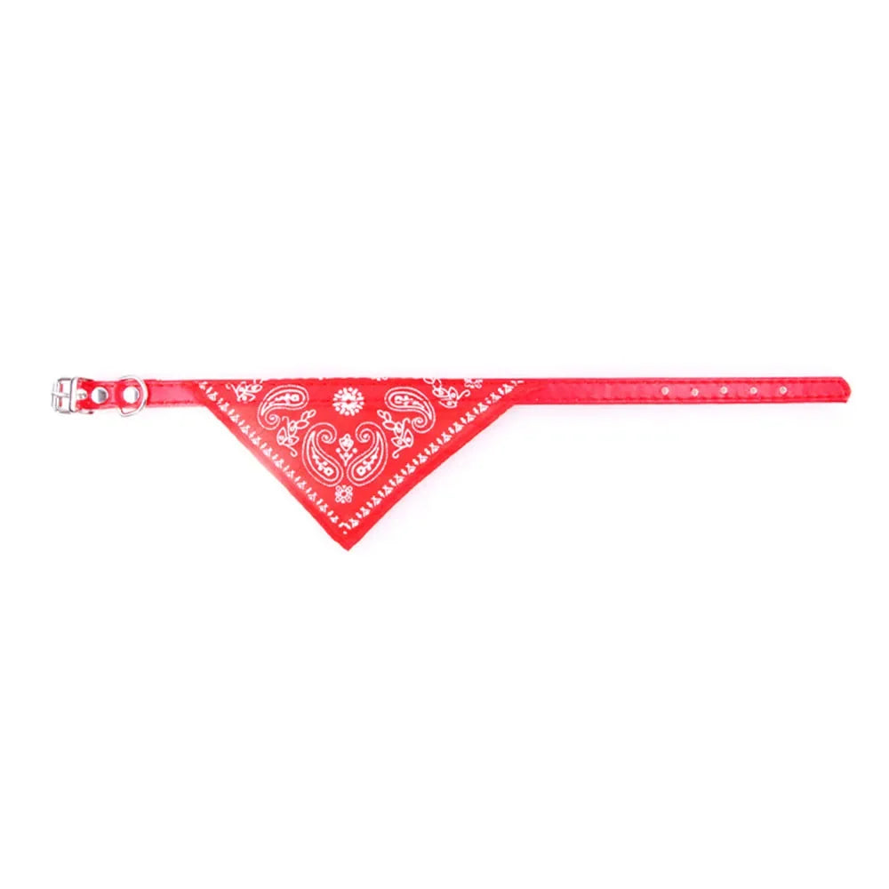 Cute Printed Pet Bandana Collar – Adjustable Triangle Scarf for Kittens & Small Dogs