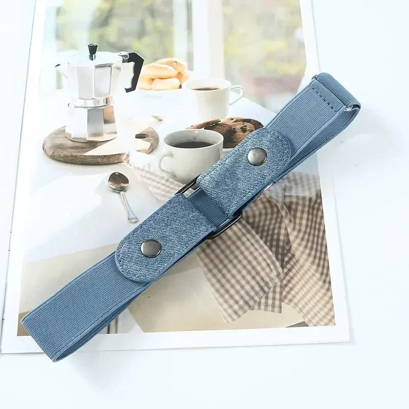 2024 Canvas Adjustable Elastic Waist Band Invisible Belt Buckle-Free Belts for Women Men Jean Pants Dress No Buckle Easy To Wear