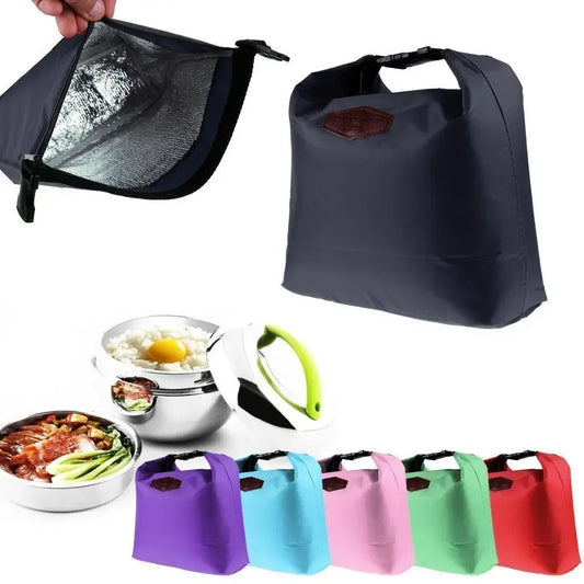 Oxford Cloth Thermal Insulated Lunch Bag – Portable Cooler Tote for Food