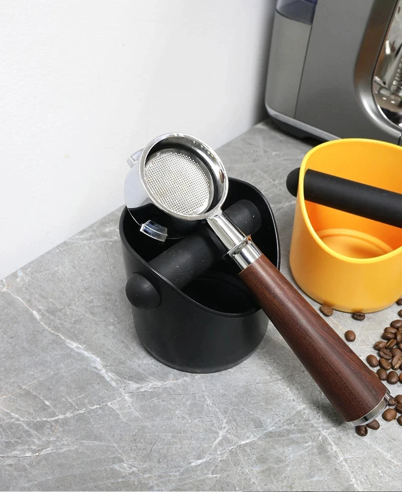 Espresso Knock Box – Anti-Slip Coffee Grounds Dump Bin for Baristas