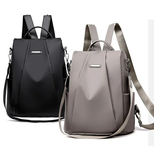 Lightweight Waterproof Nylon Women's Backpack – Large Capacity