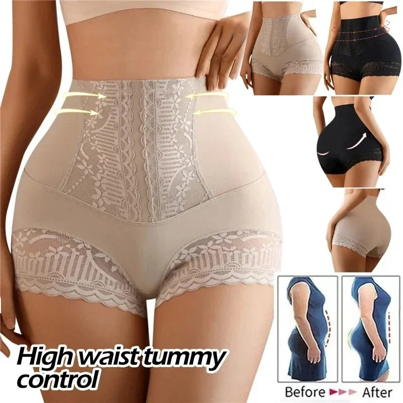 Women's High-Waist Shapewear Panties – Butt Lifter, Tummy Control & Slimming Shorts