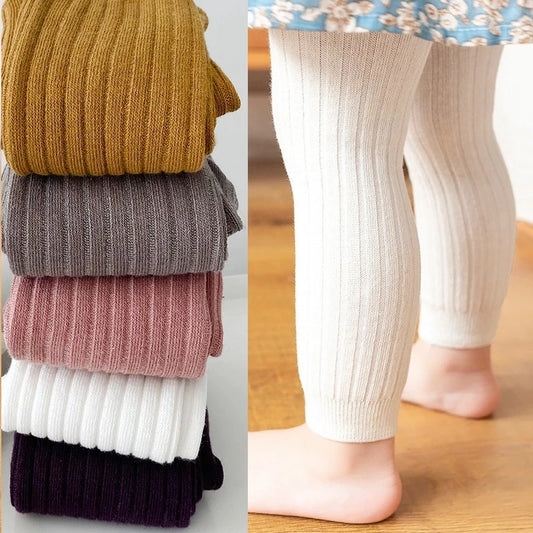 Baby & Toddler Knitted Cotton Stretch Leggings – Ages 0–6 Years