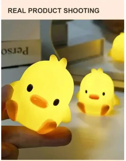 Cute Duck Night Light – Cartoon LED Bedside Sleeping Lamp for Kids & Bedroom Décor