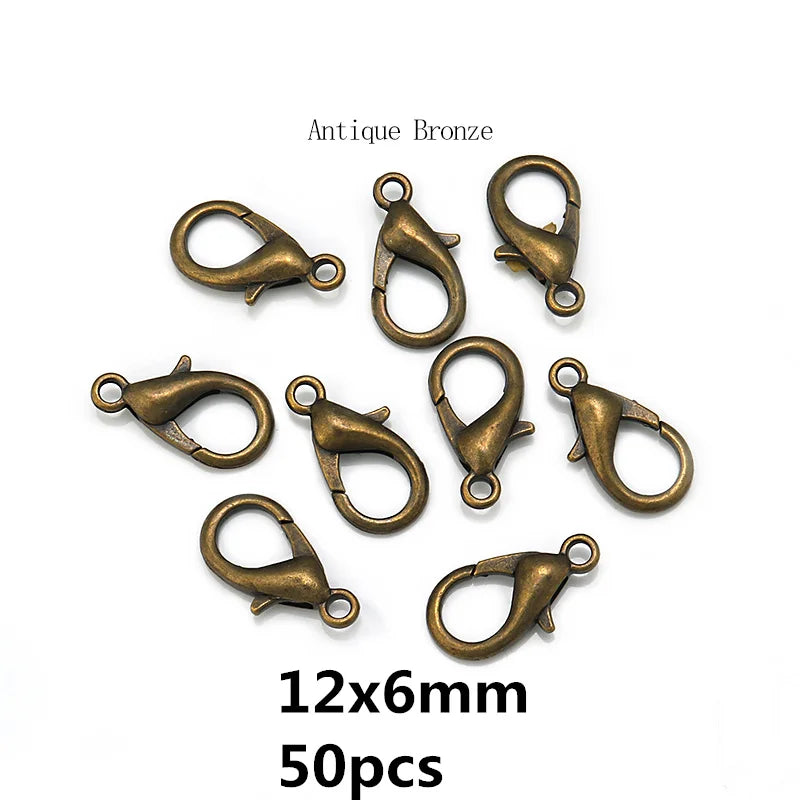 8 Colors 200pcs Open Jump Rings+ 50pcs Lobster Clasps Hooks Connectors Jewelry Making DIY Bracelet Necklace Jewelry Findings Kit