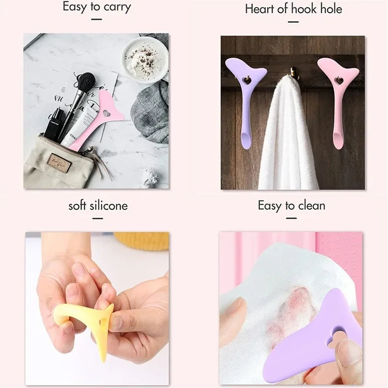 Silicone Eyeliner & Lipstick Stencil Aid – Reusable Wing Tip Makeup Tool
