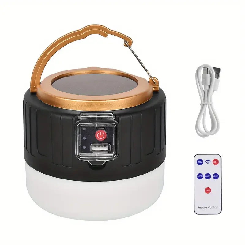 LED Camping Light USB Rechargeable Bulb High Power Outdoor Tent Lamp Portable Lantern Emergency Lighting Lights For BBQ Hiking