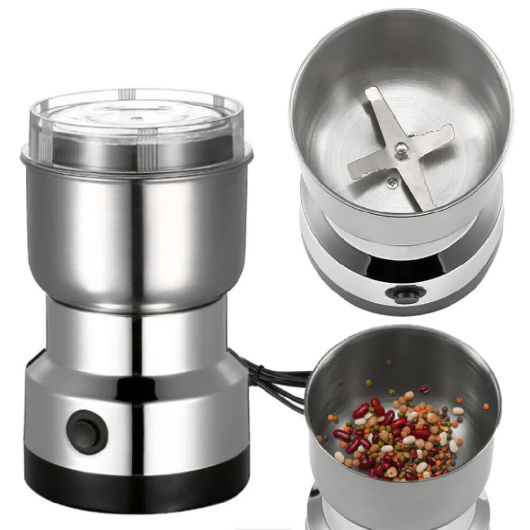Multifunctional 4-Blade Electric Coffee & Spice Grinder – 50–300ml