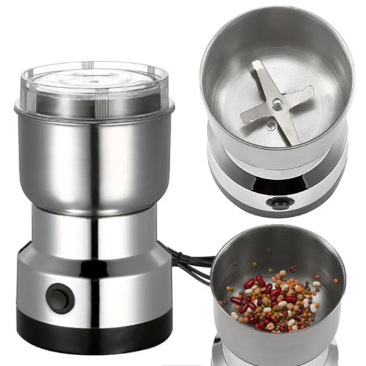 Multifunctional 4-Blade Electric Coffee & Spice Grinder – 50–300ml