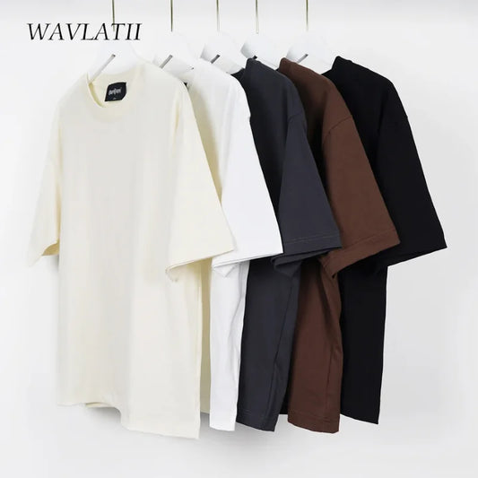 100% Cotton Five-Panel Short-Sleeve T-Shirt – Unisex Casual Basic