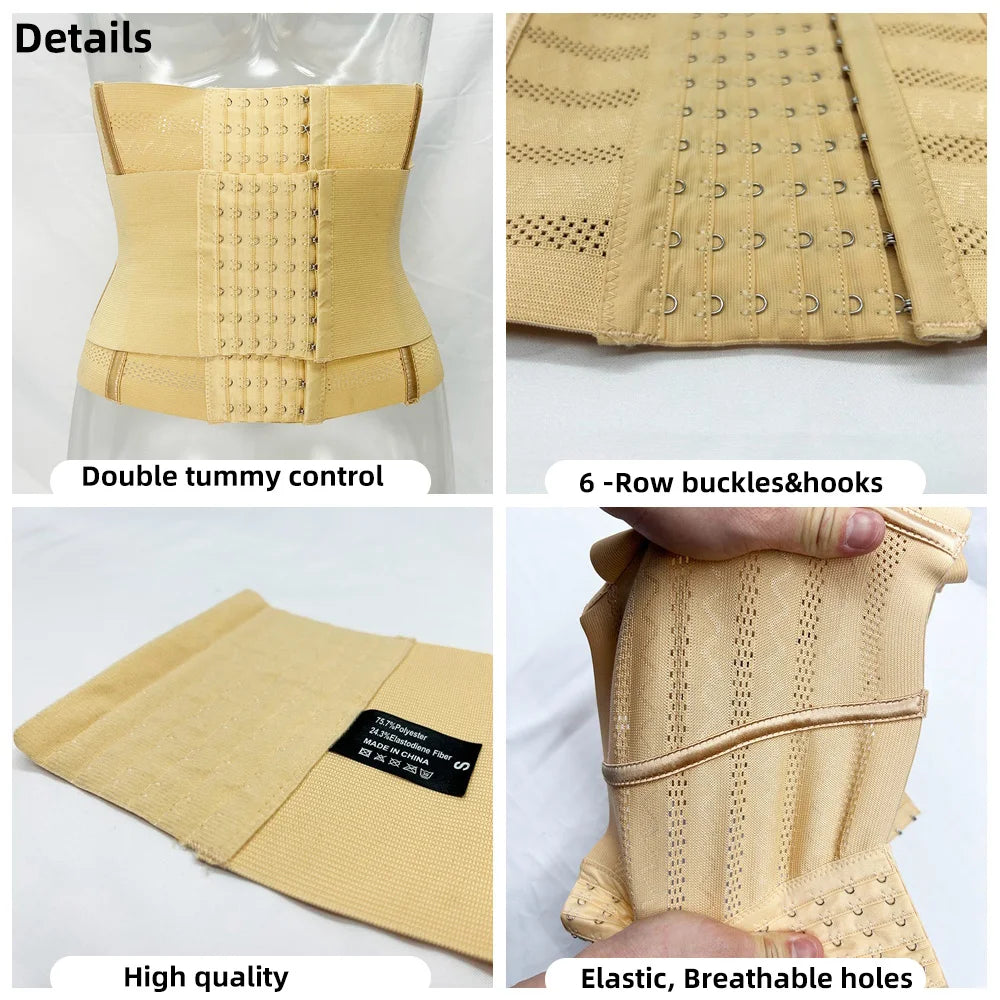 Women's Waist Trainer Shapewear Belt – Tummy Control Slimming Sheath Corset