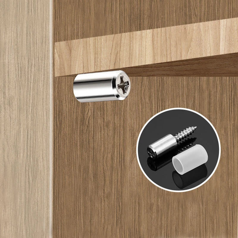 Rubber Sleeve Self-Tapping Partition Screws – Cabinet & Glass Shelf Support Nails
