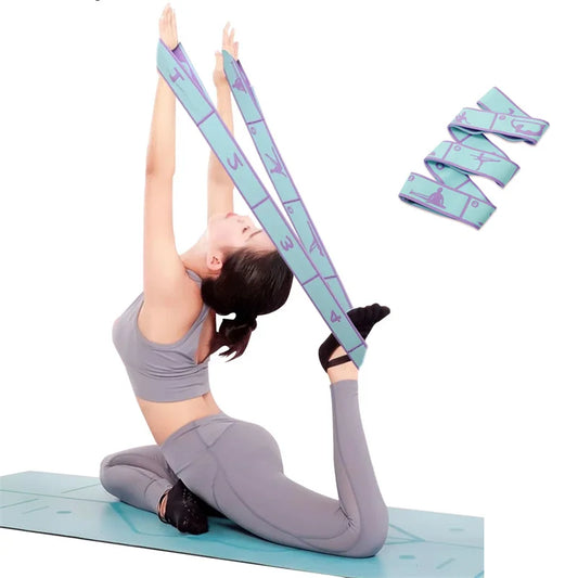 Elastic Yoga Resistance Band – Stretching & Pilates Pull Belt for Flexibility