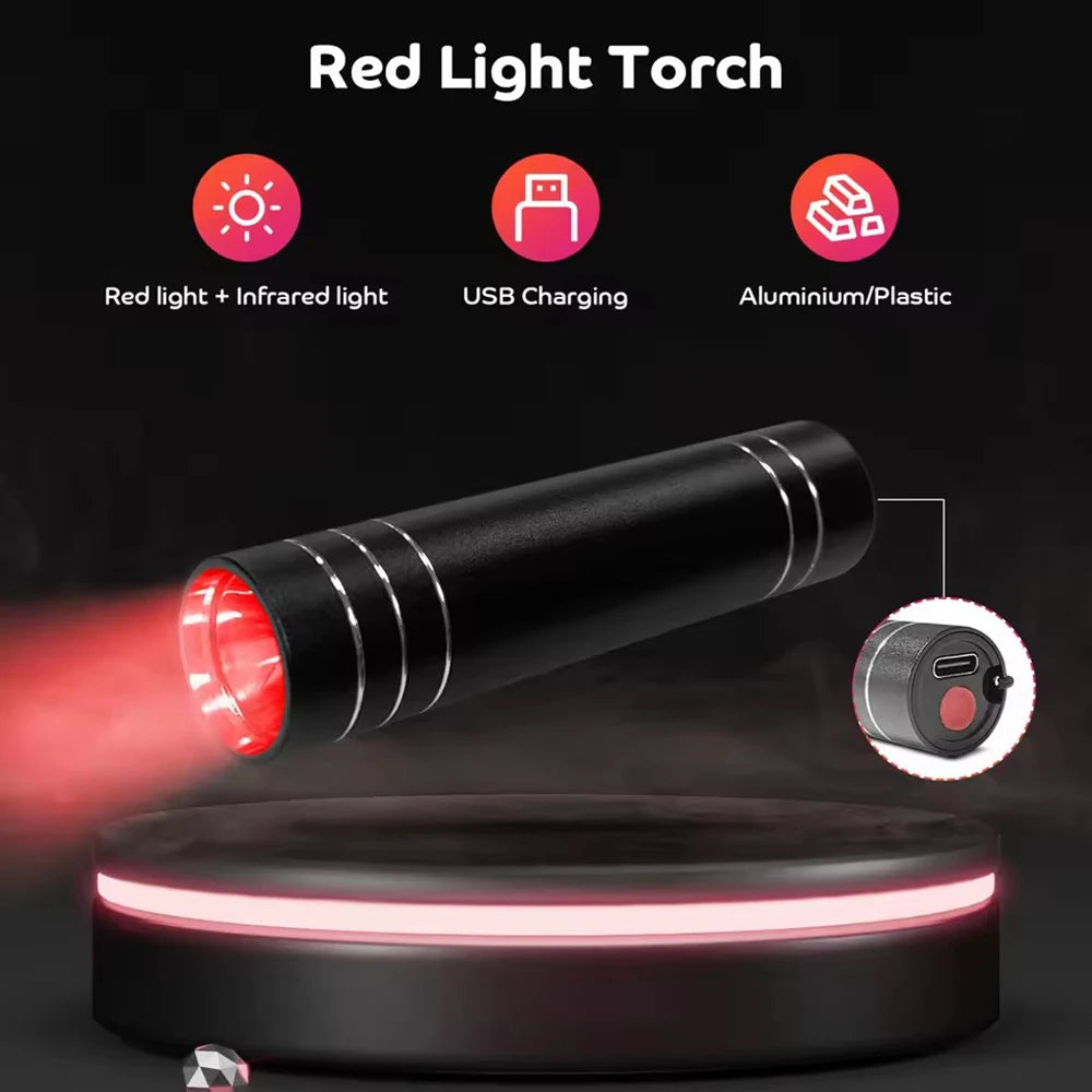 Portable Red Light Therapy Torch – 660nm & 850nm Handheld Pain Relief Wand