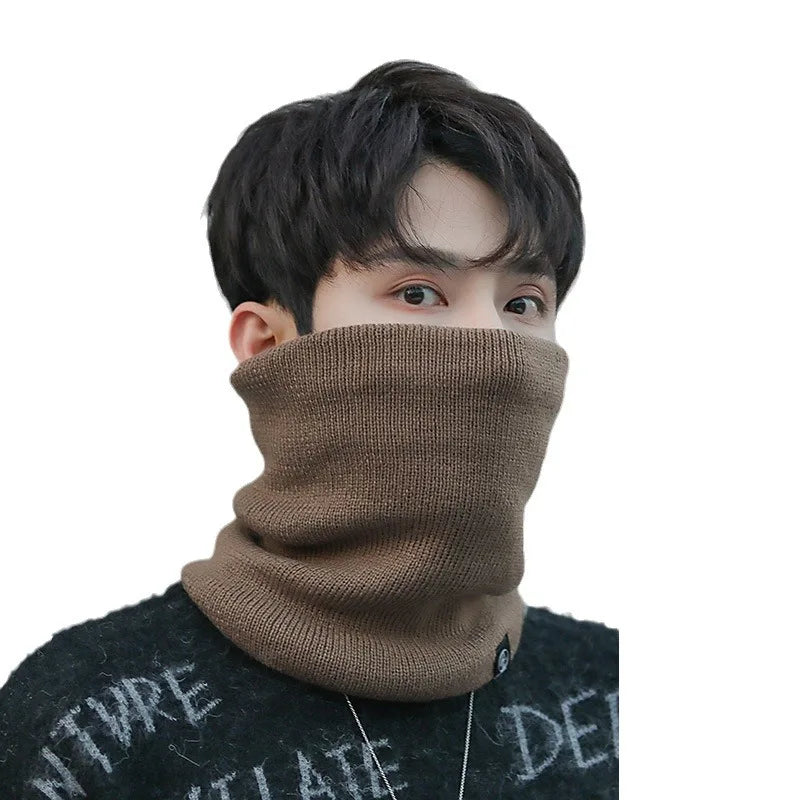 Fashion Women Knitted Scarf Solid Cashmer Like Winter RIDE Scarves Lady Warm Thick Unisex Men Neck Scarfs Ring