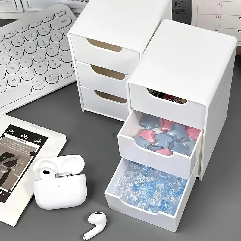 3-Tier Desktop Organiser with Drawers – Office, Jewellery & Cosmetics Storage