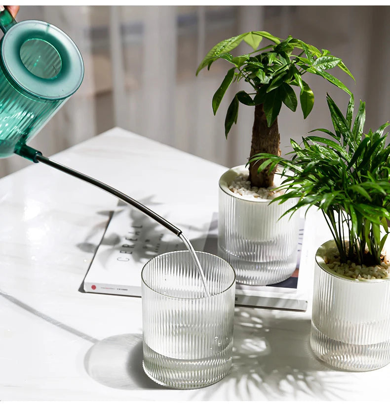 Hydroponic Self-Watering Mini Planter – Fish Tank Tabletop Bonsai Flower Pot