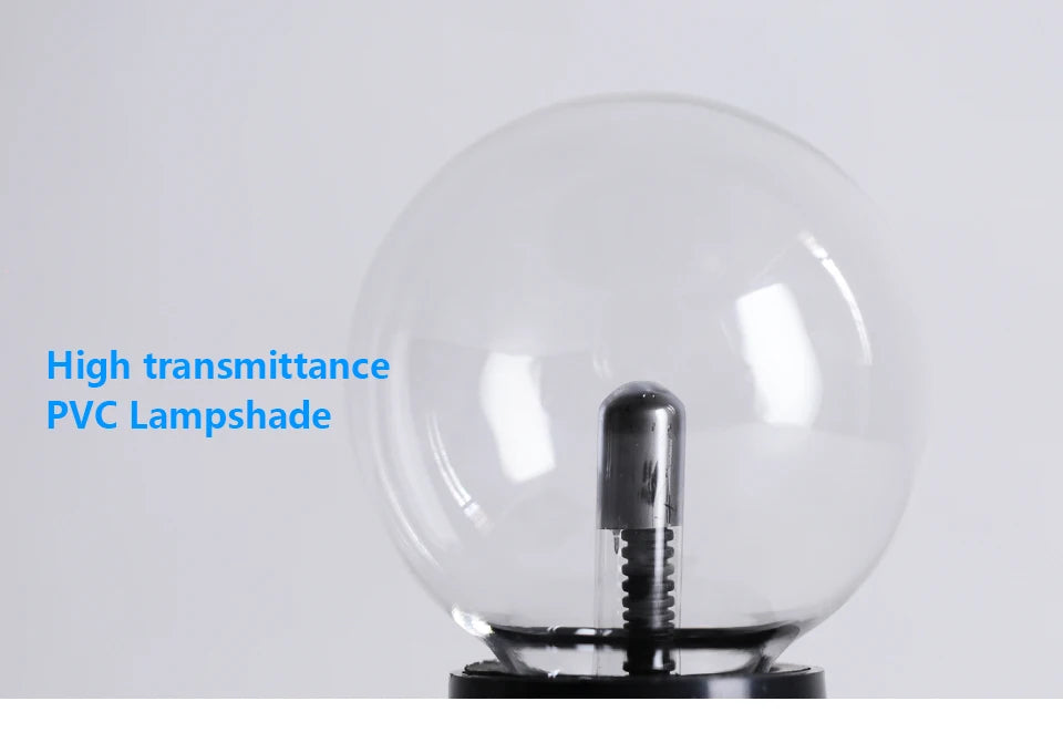 Magic Crystal Plasma Ball Lamp – 3–8 Inch LED Night Light Novelty Gift