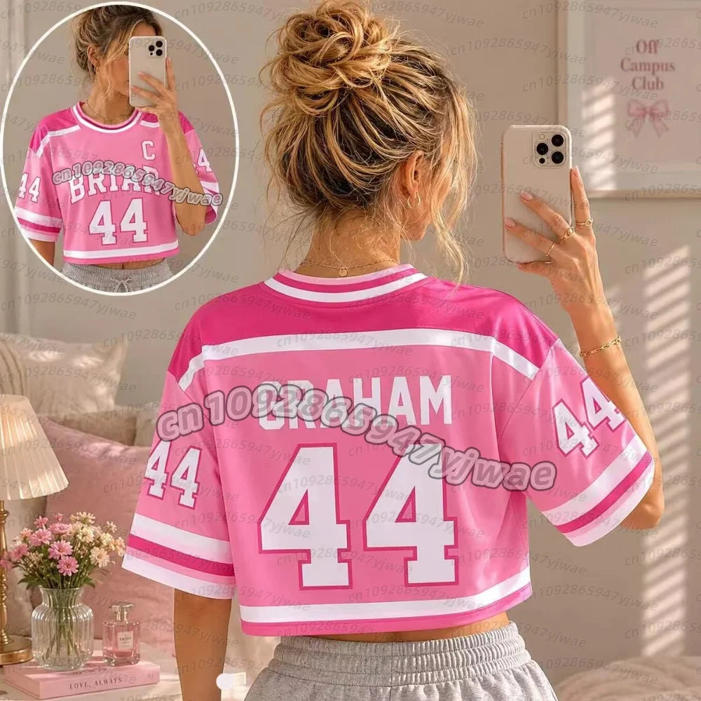 Briar University Crop Top Jersey 4, off Campus Bookish Jersey, Graham 44 Football Crop Top T-SHIRT Sports Child-parent t-shirt