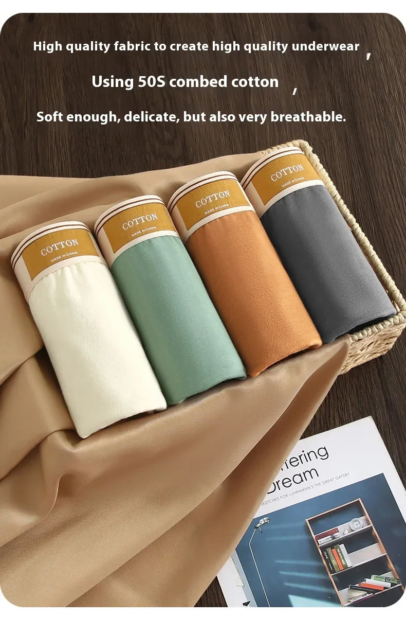 3-Pack Men's Breathable Cotton Boxer Shorts – Comfortable Everyday Underwear