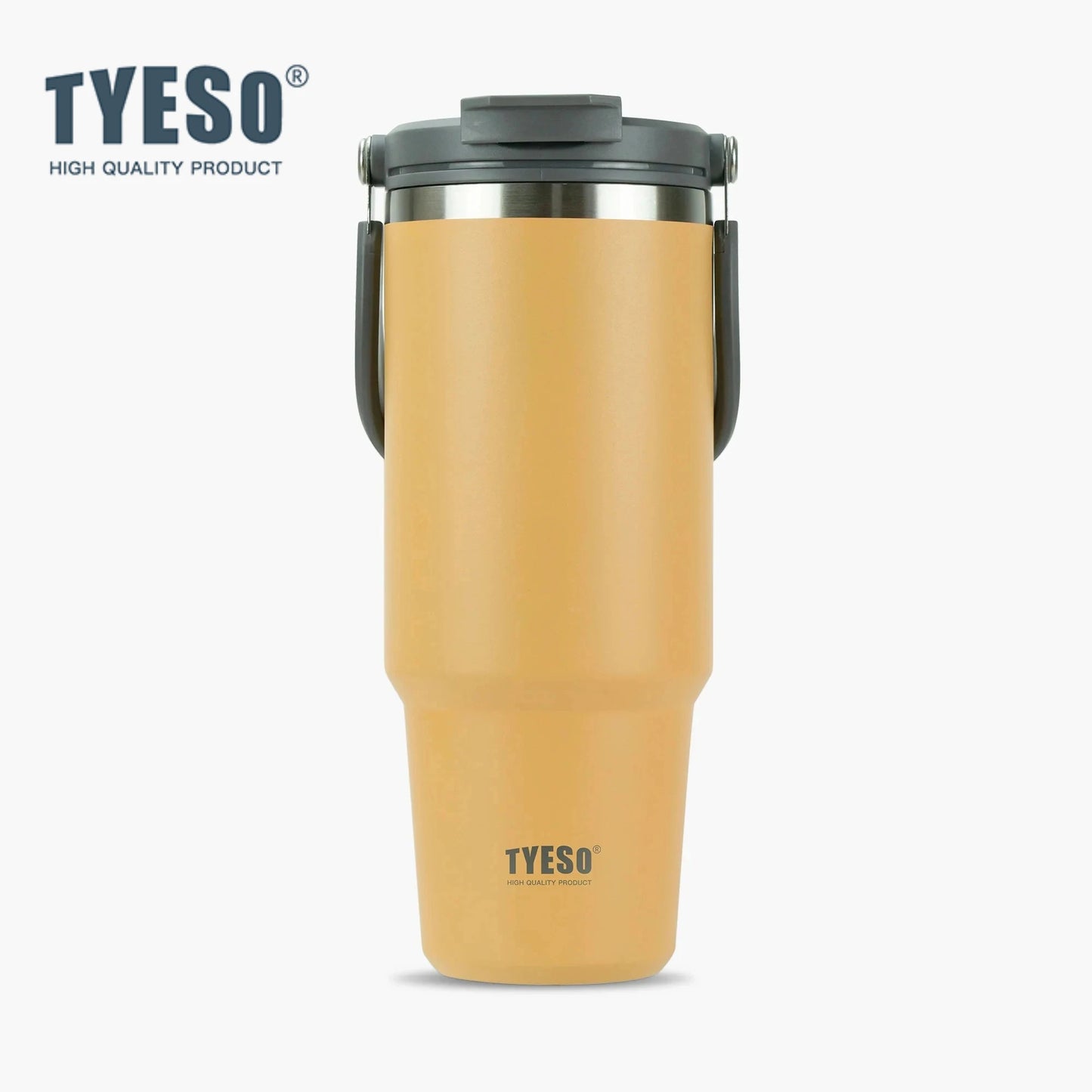 Tyeso 900ML Travel Mug Vacuum Cup Stainless Steel Coffee Cup Cold Hot Double-layer Insulated Cup Tumbler Thermo Water Bottle Car