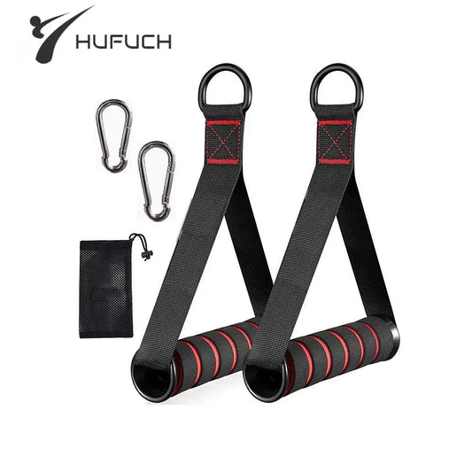 Resistance Band Handle Bar & Pulley Attachment Set – Home Gym Training Accessories