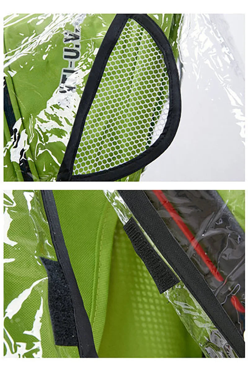 Waterproof Baby Stroller Rain Cover Windproof Baby Carriage Cover Raincoat Pram Rain Cape Outdoor Stroller Accessories