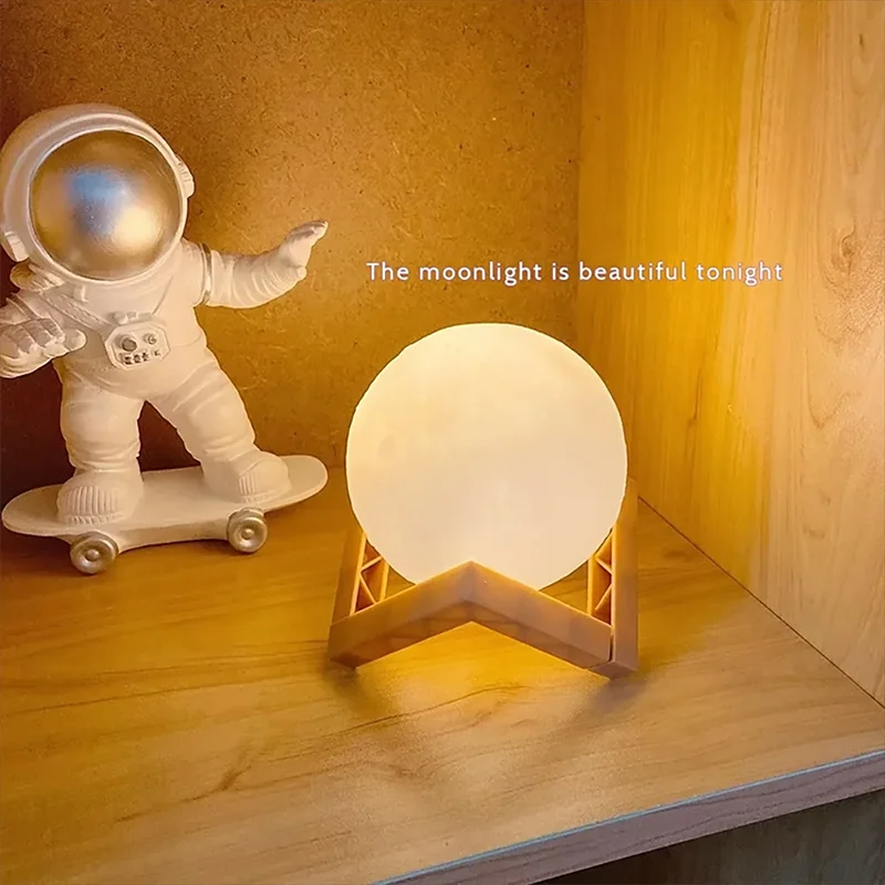 Book & Moon LED Galaxy Night Light – Bedside Decoration Gift for Kids & Birthdays