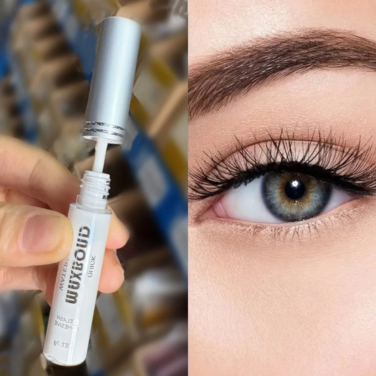 Super Strong Waterproof Eyelash Glue – Quick-Dry Non-Irritating DIY Lash Adhesive