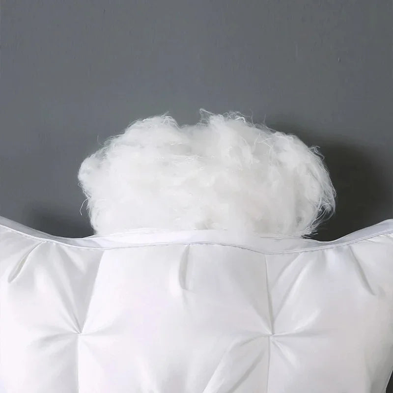 48x74cm Hotel-Grade Twisted Pillow Core – Soft Supportive Bed Pillow Insert for Home & Dorm
