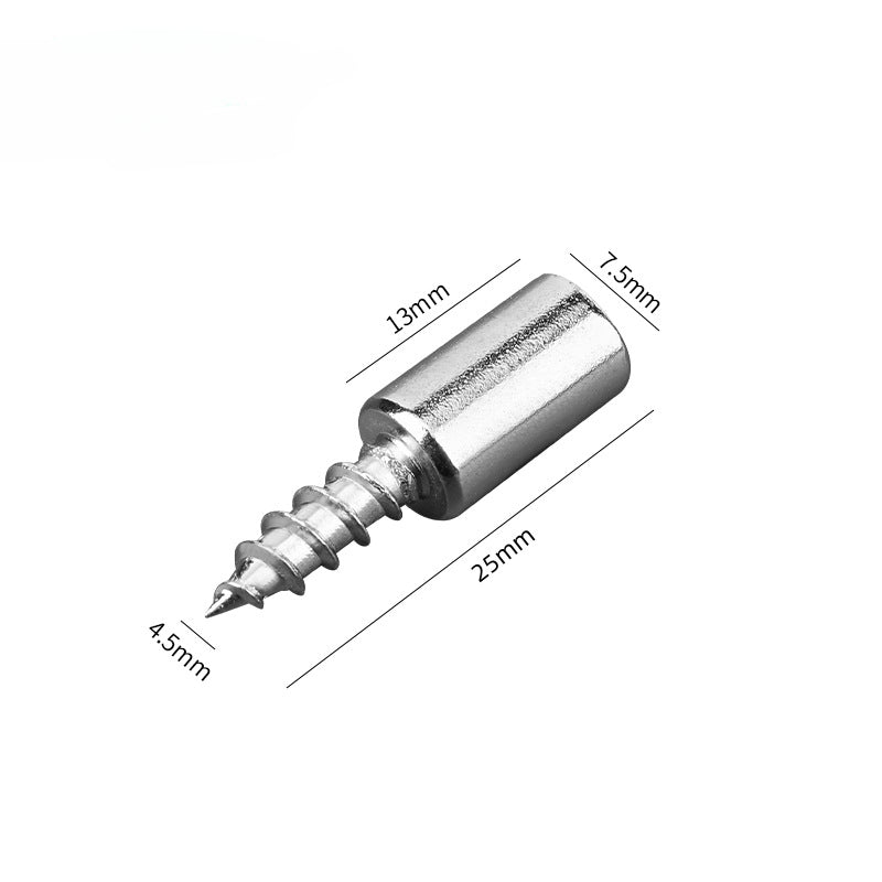 Rubber Sleeve Self-Tapping Partition Screws – Cabinet & Glass Shelf Support Nails