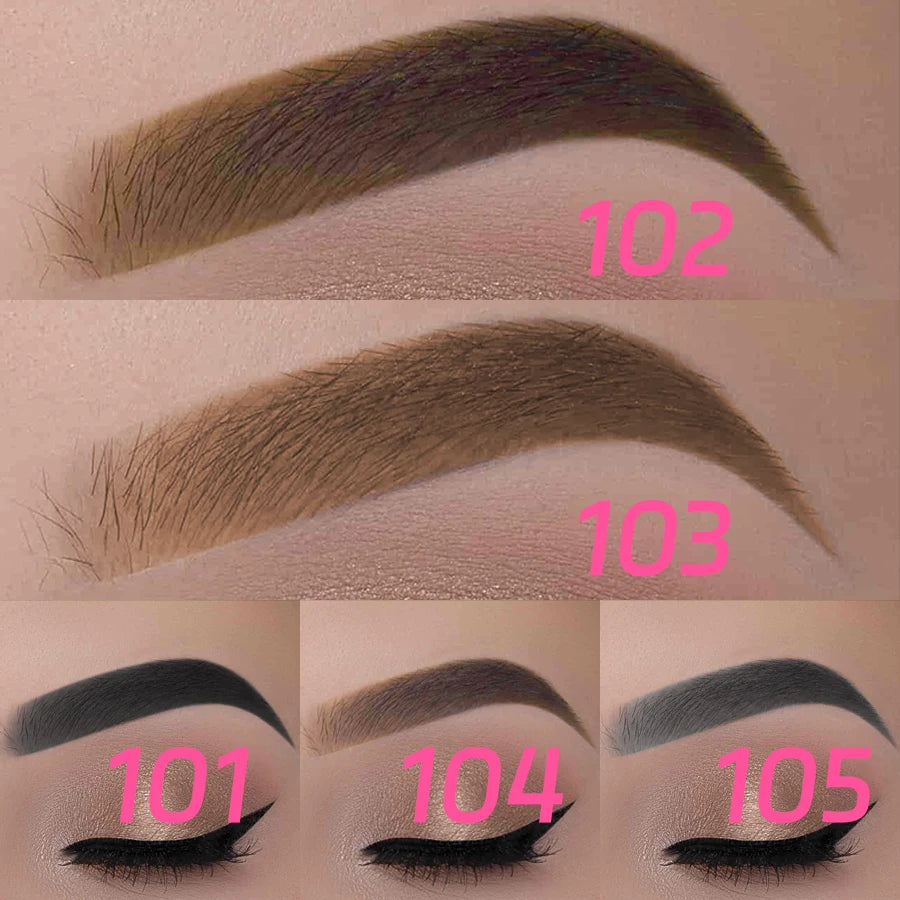 2-in-1 Waterproof Eyebrow Pen & Brush – Long-Lasting 5-Colour Brow Tattoo Pencil
